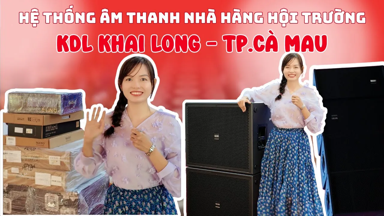 Lắp đặt hệ thống âm thanh nhà hàng hội trường tại KDL Khai Long - TP.Cà Mau
