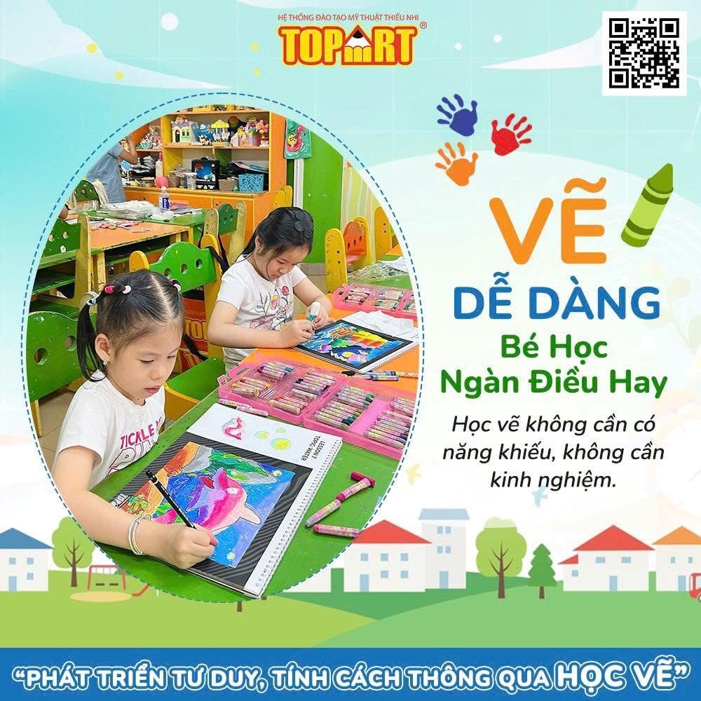 Tạo môi trường phát triển nghệ thuật cho bé cùng Topart