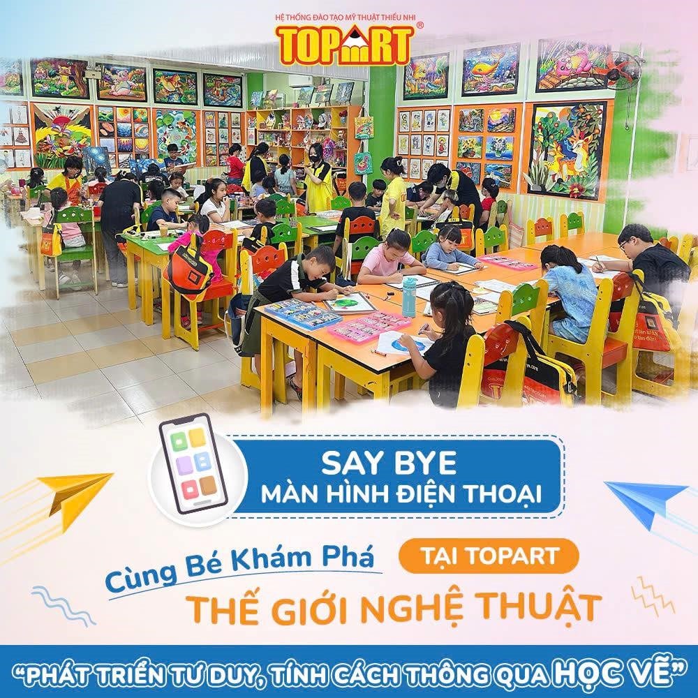 Cùng bé khám phá qua lớp học vẽ cho bé tại TP Cần Thơ
