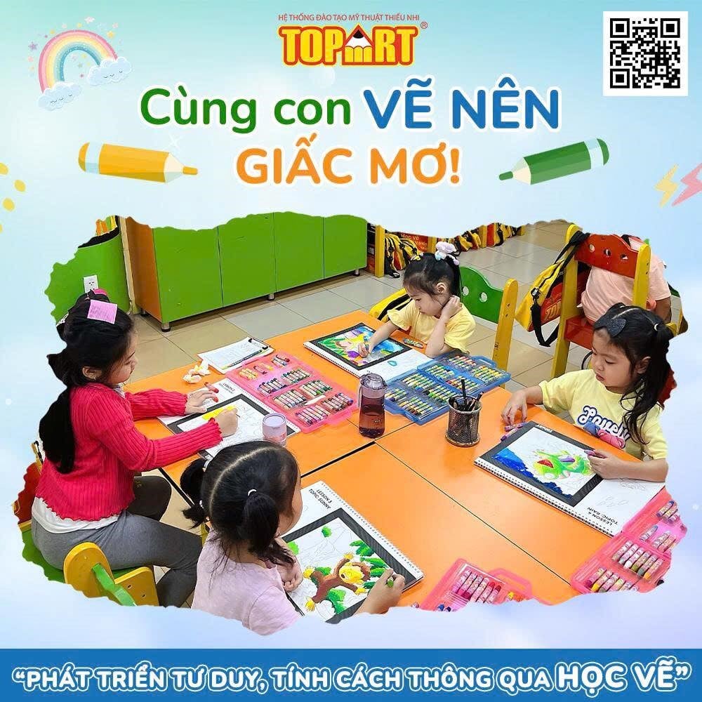 Cùng con vẽ giấc mơ tại lớp học vẽ cho bé tại Lâm Đồng trong tương lai