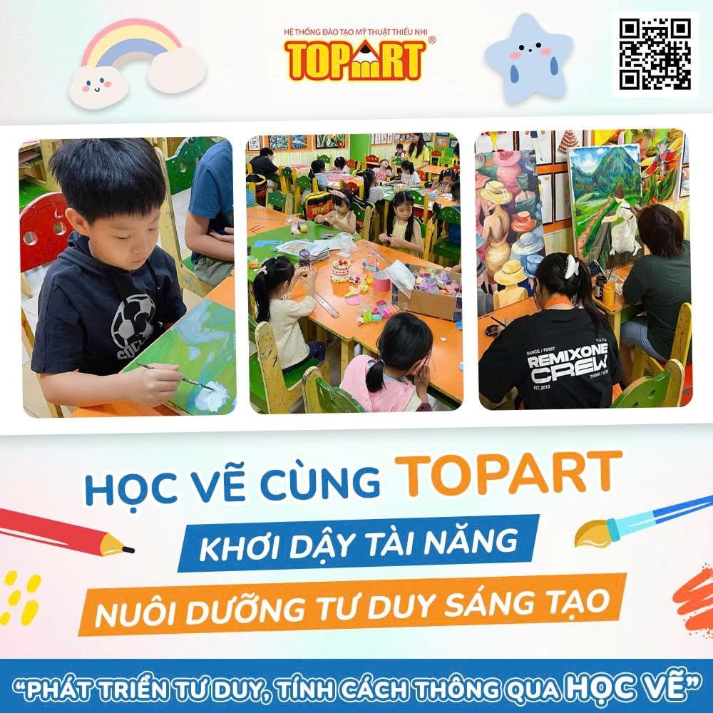 Cơ hội tiềm năng với lớp học vẽ cho bé tại Tây Ninh cùng Topart