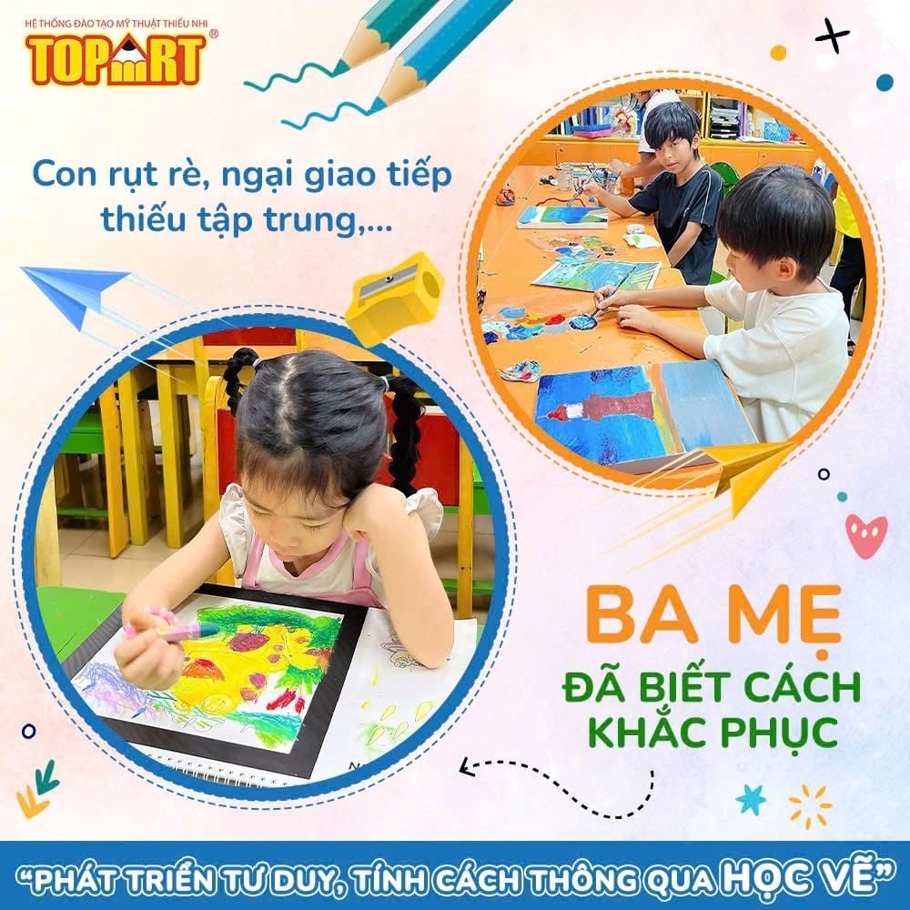 Đừng để con trẻ thiếu lớp học vẽ cho bé tại TP Đà Nẵng