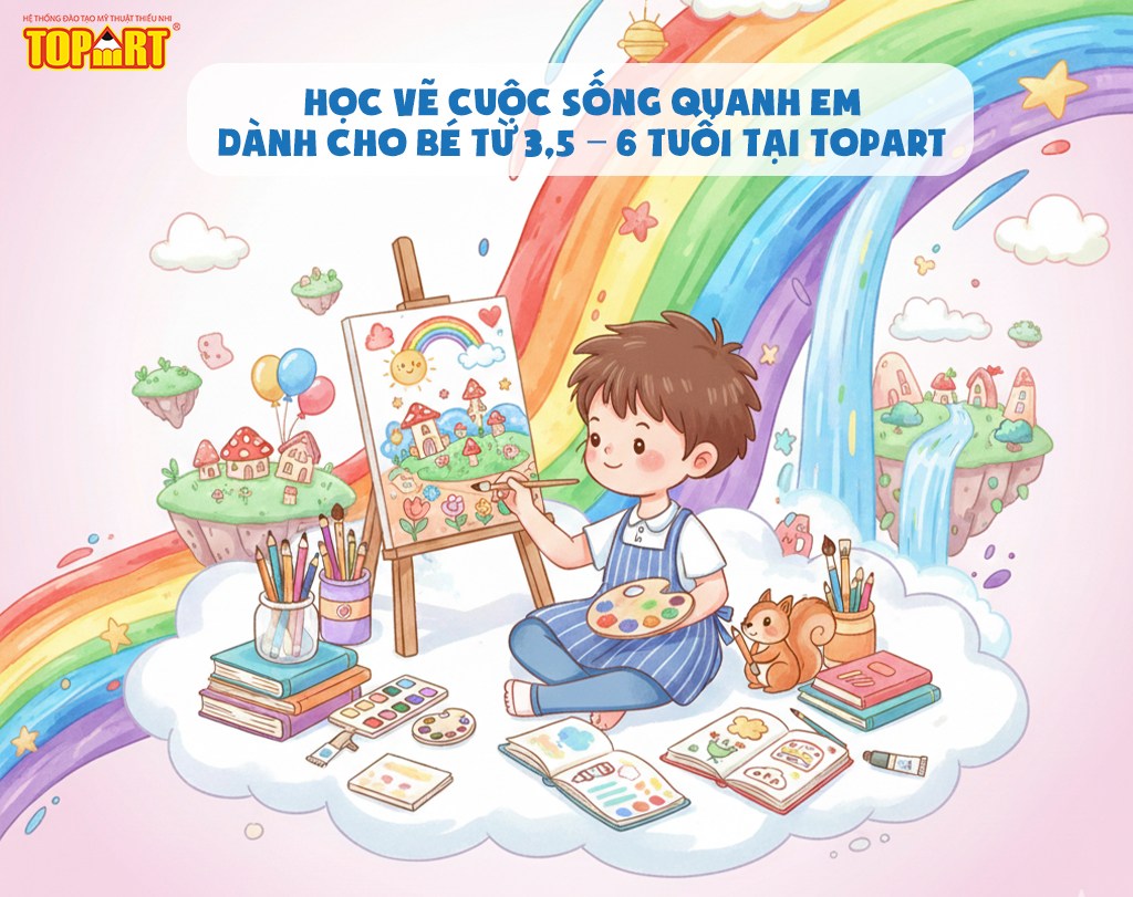 Nên cho bé học vẽ “Cuộc sống quanh em”