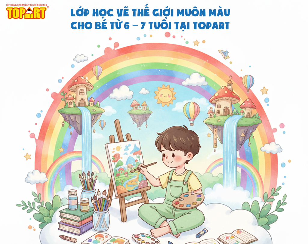 Nên cho bé học vẽ thế giới muôn màu