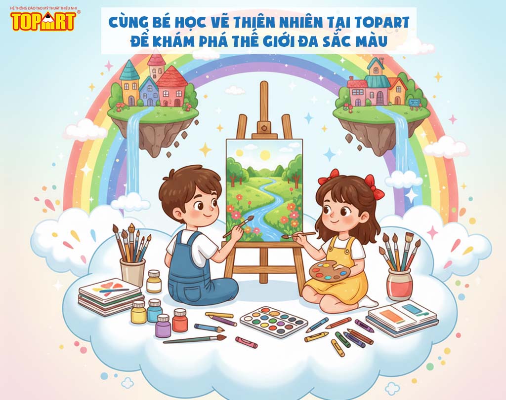 Học vẽ chủ đề thiên nhiên tại Topart